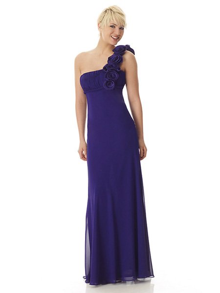 Hot Sale Elegant Purple One Strap Tube Top Evening Dress Formal Cocktail Prom Bridesmaid Wedding