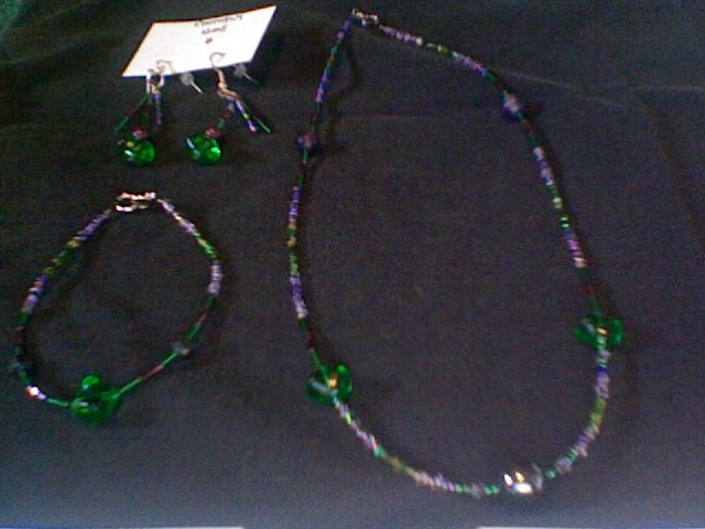 Necklace, Bracelet, and Earring Set