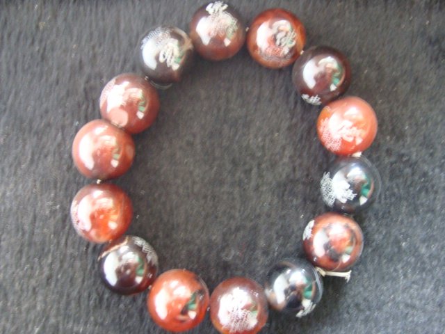 color Jade bead bracelets