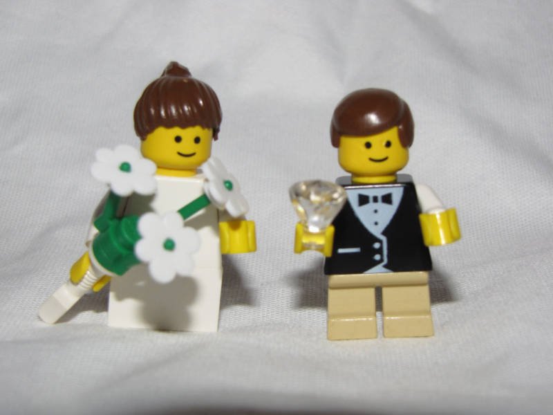 Lego RING BEARER & FLOWER GIRL Wedding Minifigs bride