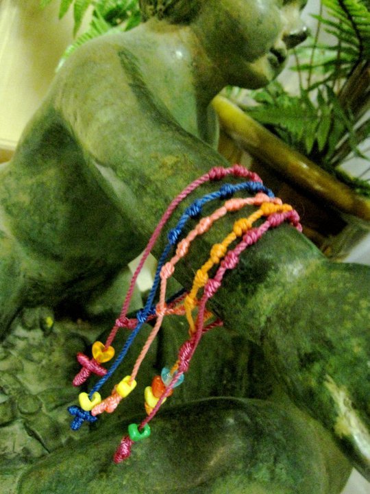 Adjustable String Rosary Bracelets