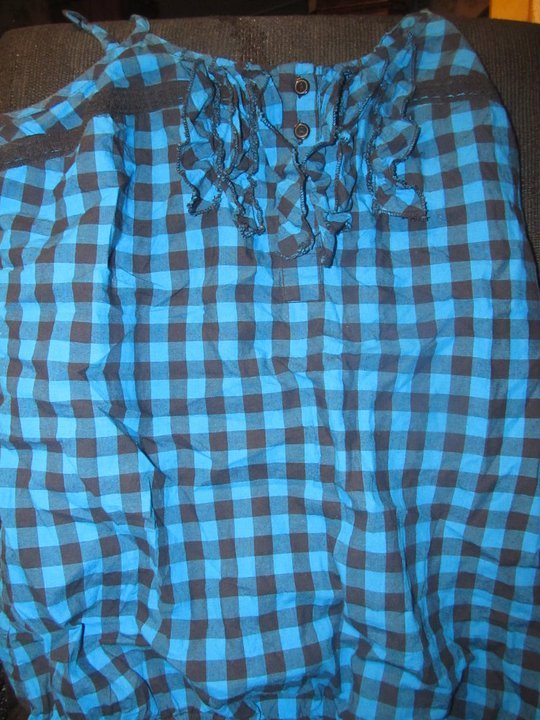 Decree Plaid Cute Top M