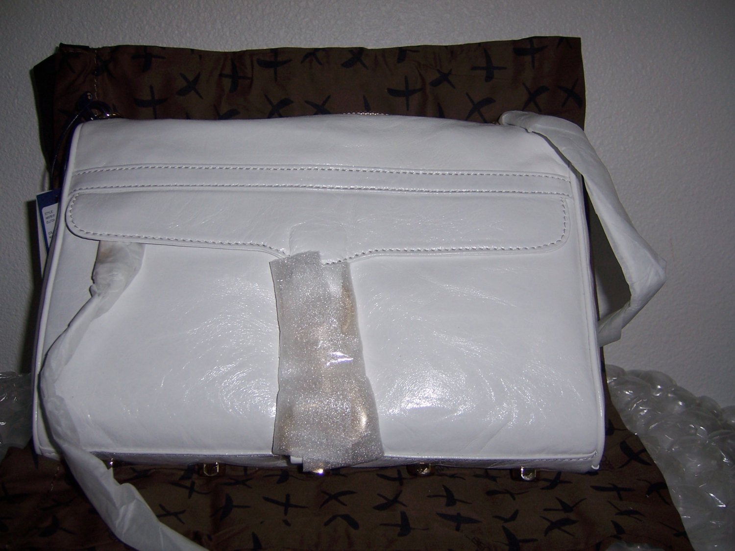 $295 REBECCA MINKOFF Morning After Clutch -MAC in White NWT