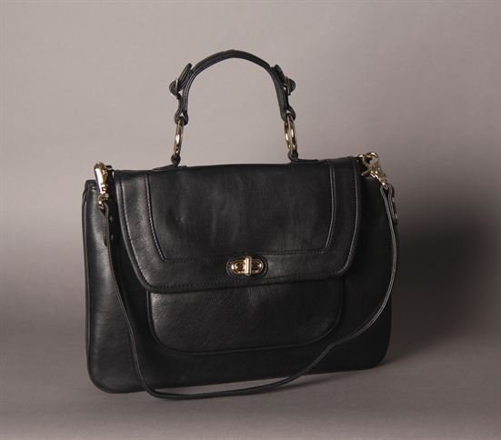 $395 REBECCA MINKOFF COVET Satchel in Black NWT