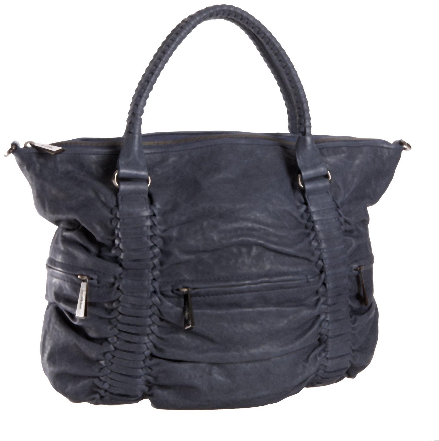 $575 Botkier LEO Satchel in Dusty Blue Lambskin NWT
