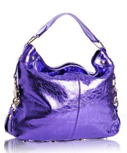 $545 REBECCA MINKOFF Mini NIKKI Hobo Bag in Metallic Purple NWOT