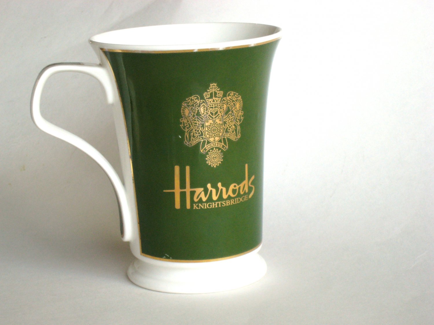 Harrods Knightsbridge Green Footed Mug