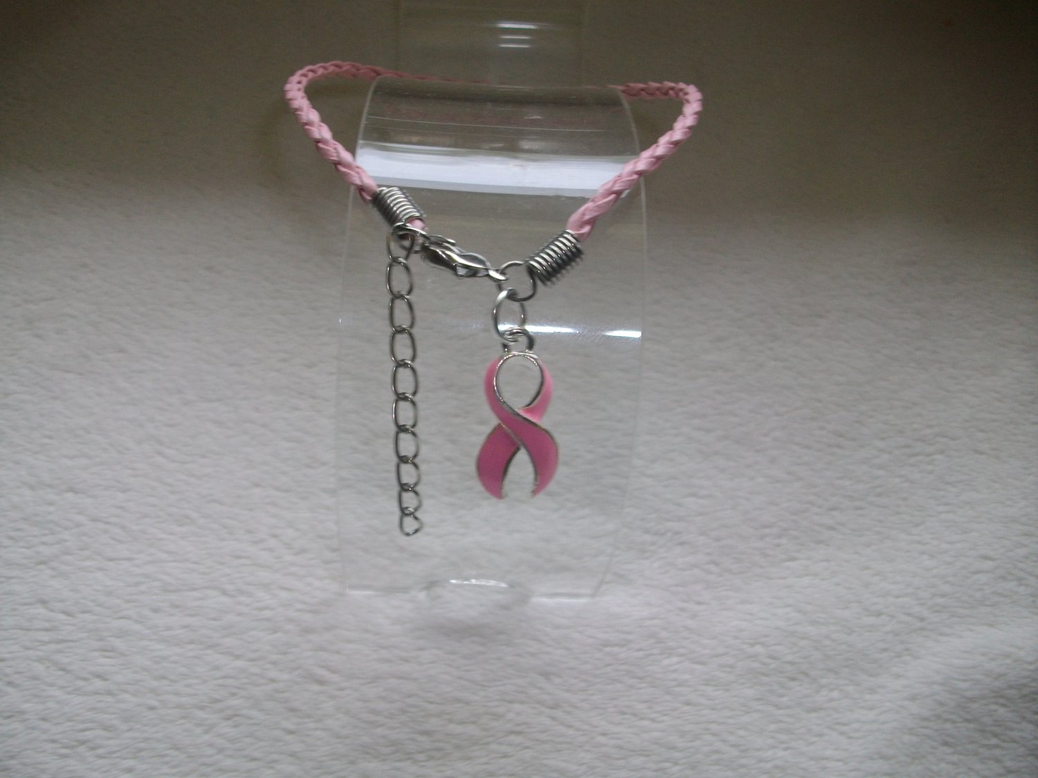 Breast Cancer Pink Ribbon Bracelet