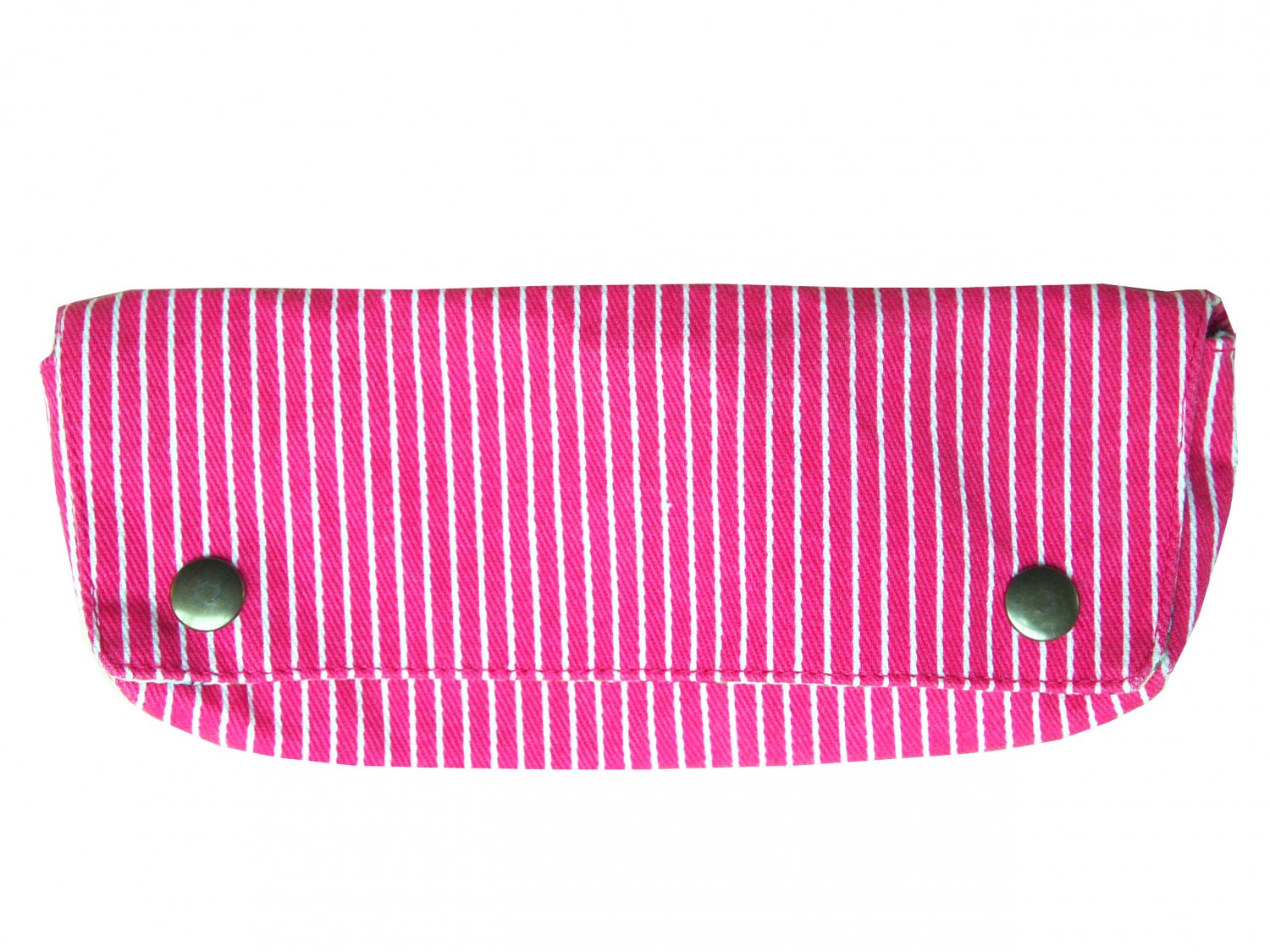 TonTubTim Pencil/ makeup brush case: Pin Striped Pink