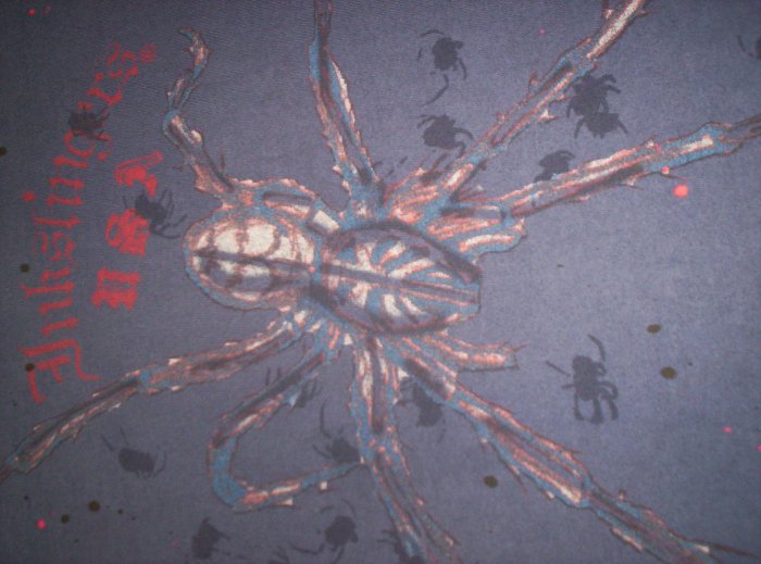 Inkslingers Dark Blue Black Widow T-shirt