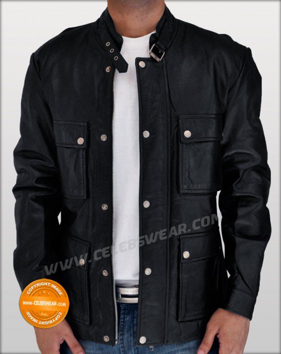 The Expendables Jason Statham Biker Leather Jacket