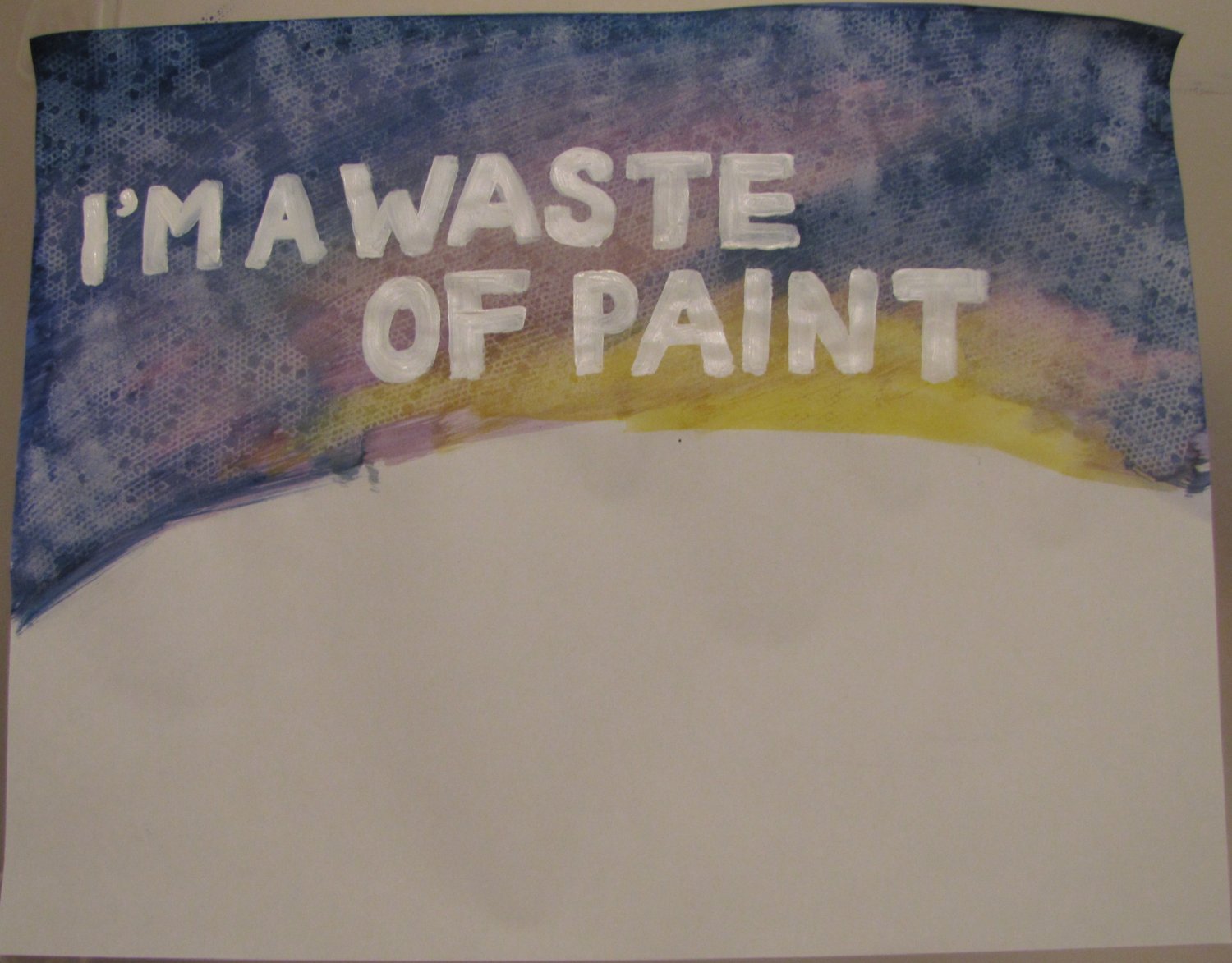 Waste of paint
