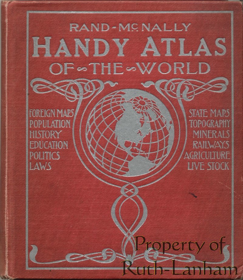 Vintage Rand Atlas World Maps 1921 Reprint CD