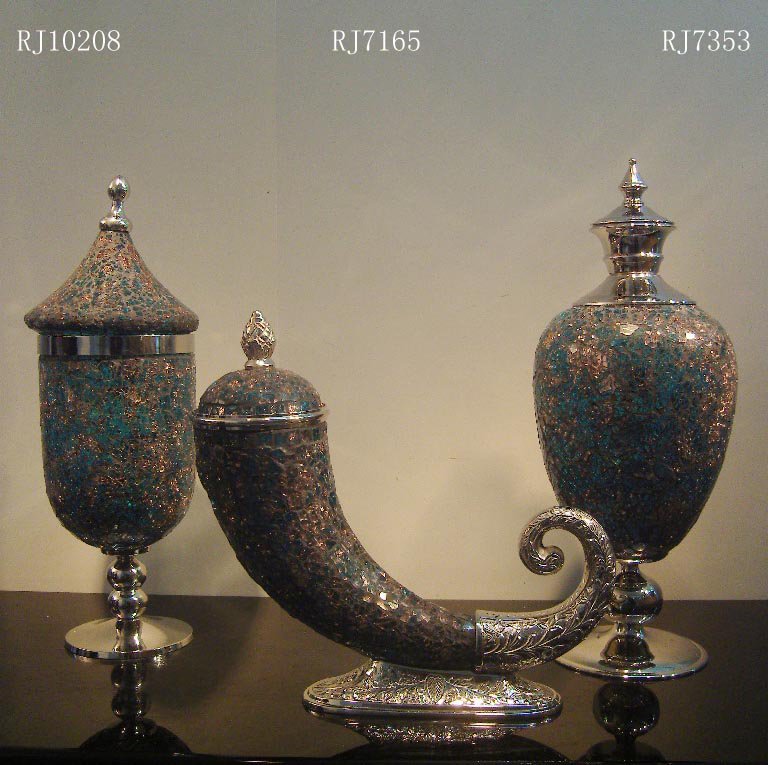 INDIA GLASS VASE-RJ10208/RJ7165/RJ7353