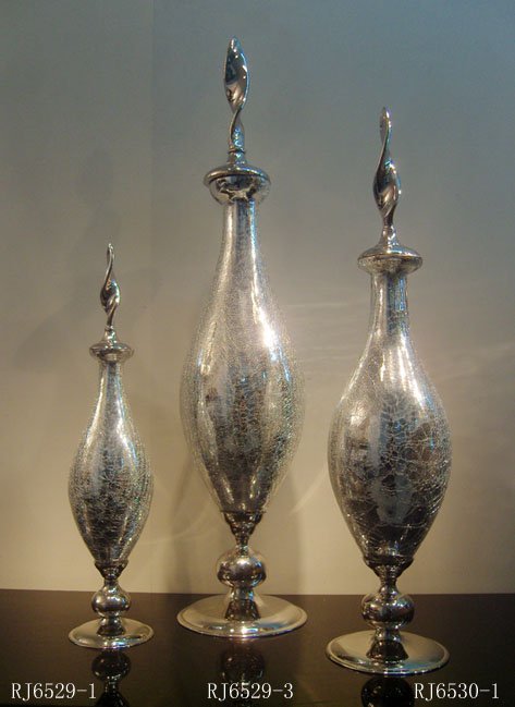 INDIA GLASS VASE-RJ6529-1