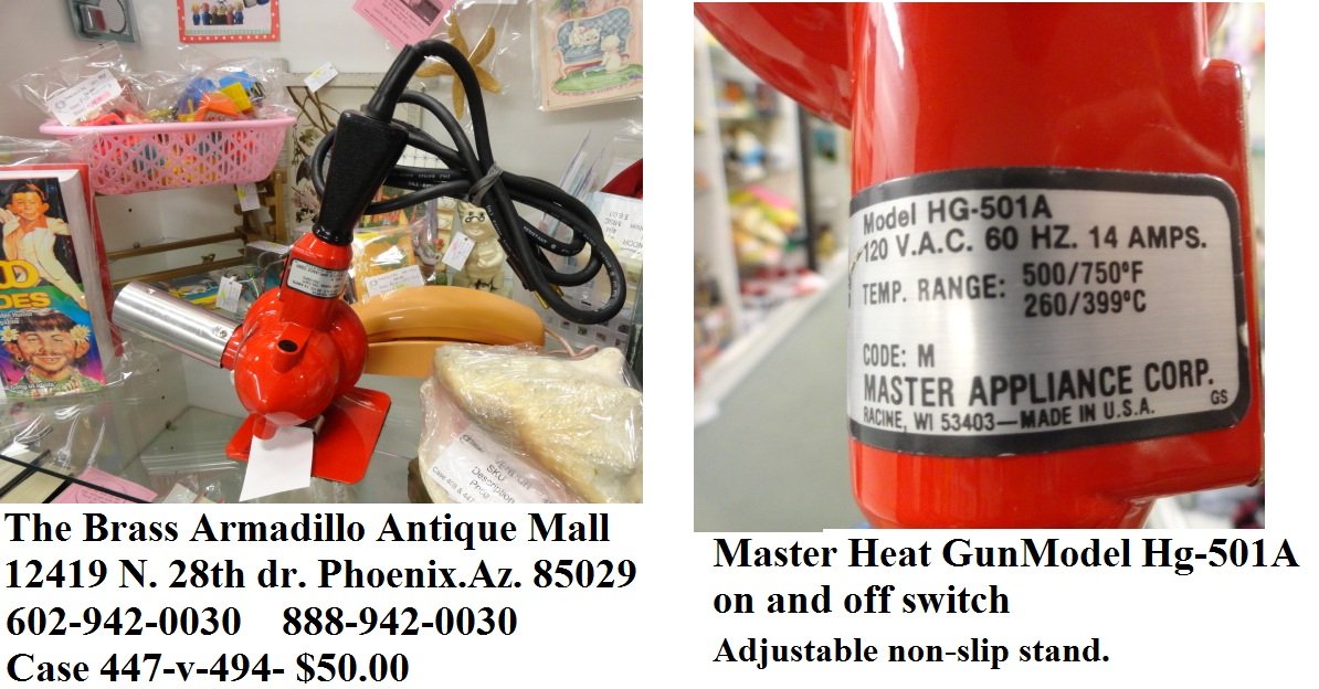 Master Appliance Model HG-501A Master Heat Gun, 500F-750F.