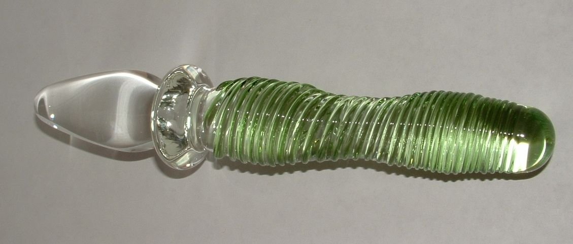 Glass Pyrex Double end Dildo Anal Butt Plug