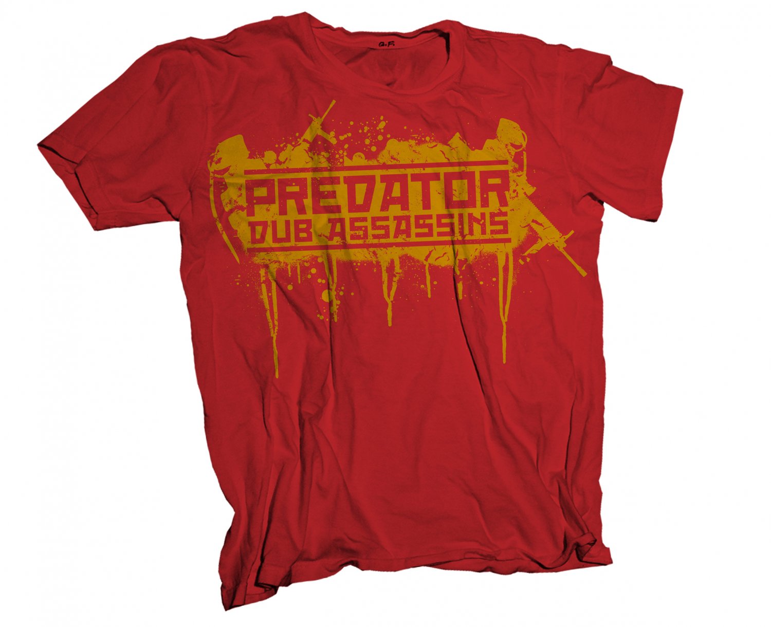 Predator Dub Assassins Bomber T-Shirt Red/Yellow