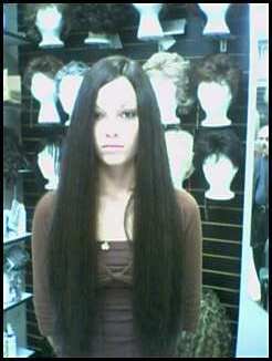 SEXY EXTRA LONG HUMAN HAIR WIG DARK BROWN 28" MUST SEE!