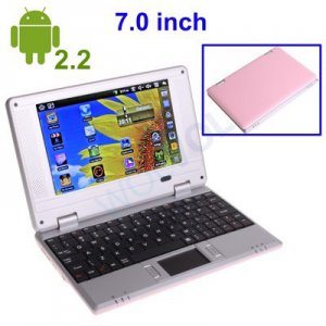 PINK 7inch Android Tablet Laptop Netbook Installed WiFi 4gb/256mb (Pouch Case, Charger, Mouse)