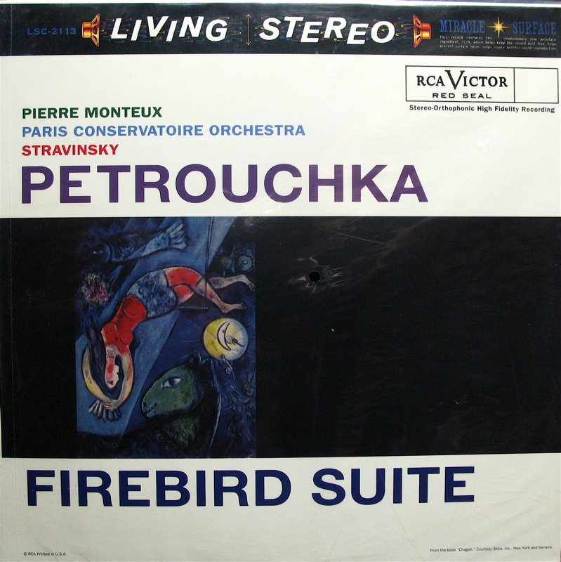 STRAVINSKY Petrouchka/Firebird MONTEUX RCA/Classic LSC-2113 ~ New & Sealed 180g LP