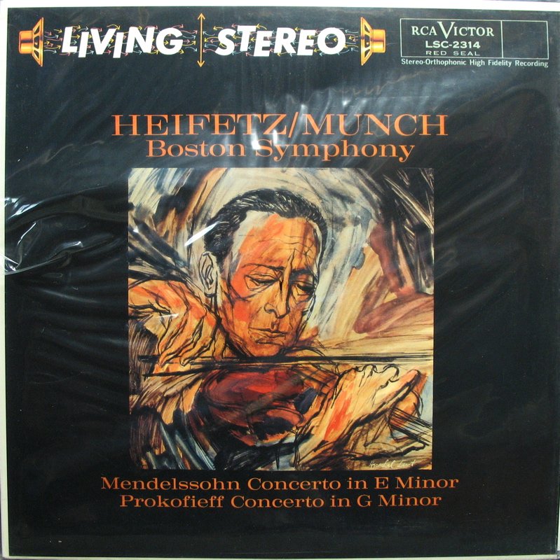 HEIFETZ / MUNCH Boston Symph MENDELSSOHN Prokofieff RCA/Classic LSC-2314 ~ Sealed 180 gram Vinyl LP