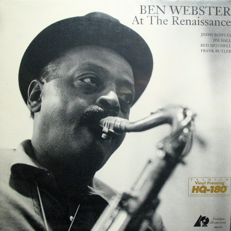 BEN WEBSTER At The Renaissance ANALOGUE PROD Audiophile NM/NM