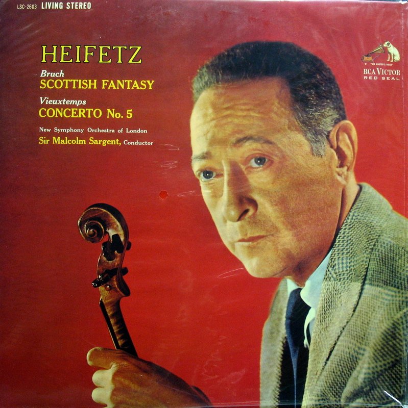 HEIFETZ Vieuxtemps / Bruch SARGENT RCA/Classic LSC-2603 NEW & SEALED 180g LP