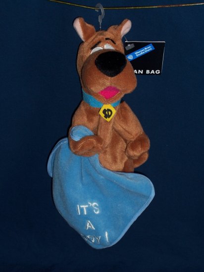 It's a Boy Blanket Scooby Doo Bean Bag from WB Studio Store FREE SHIPPING