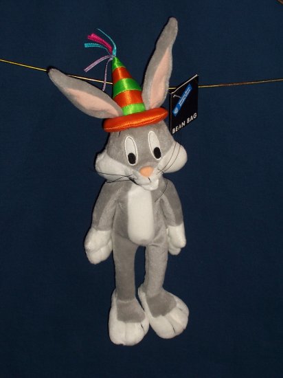 Birthday Hat Bugs Bunny Bean Bag from WB Studio Store FREE SHIPPING
