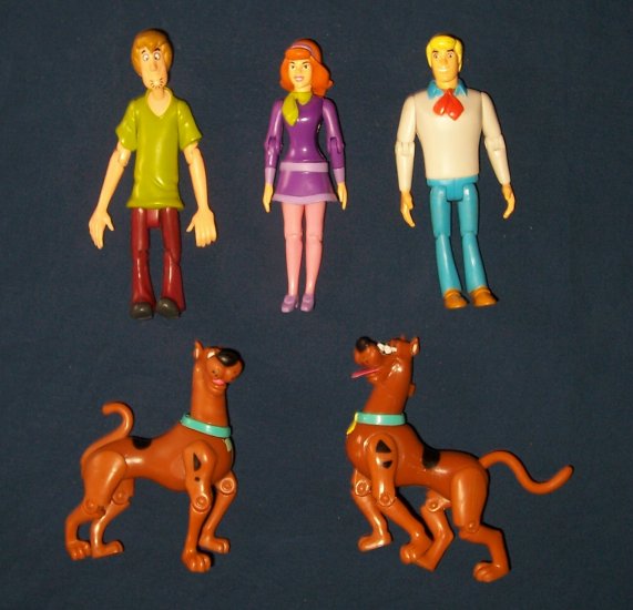 Scooby, Daphne, Fred and Shaggy Action Figures FREE SHIPPING
