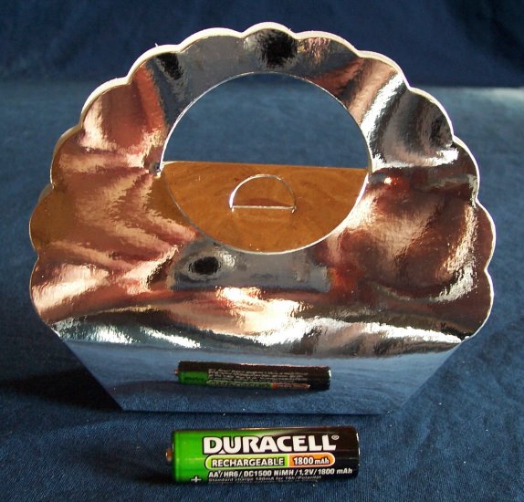 25 Mirror Finish Scalloped Bag Favor Boxes FREE SHIPPING