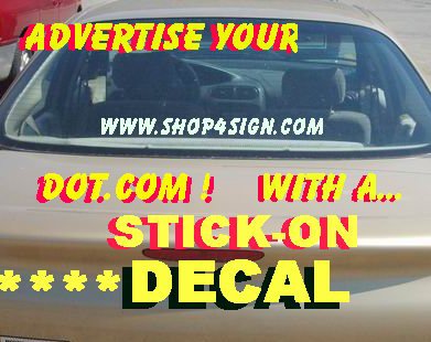 dot.com vehicle decal #104