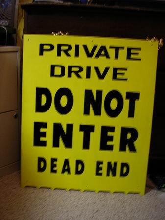2' x 3' sign - LOCAL PICK-UP ONLY