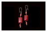 Roaring Twenties Red Earrings