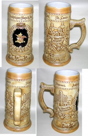 Anheuser-Busch Collectible Beer Stein -- #1