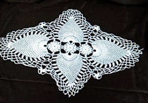 Vintage Elongated/Star Lace Doily - Shipping has been REDUCED!!!
