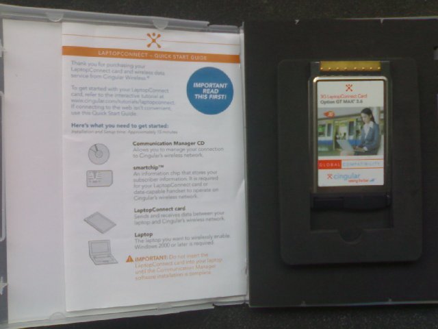 Cingular GT Max 3.6 (3.5G/3G/EDGE/GPRS) datacard - UNLOCKED/NEW (in box)