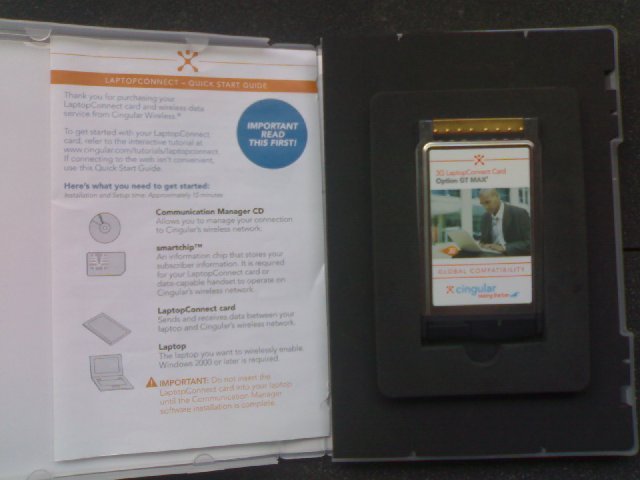Cingular GT Max 1.8 (3.5G/3G/EDGE/GPRS) datacard - UNLOCKED/NEW (in box)