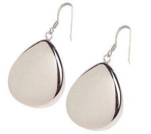 New Ross-Simons Bold Sterling Puffed Teardrop Earrings