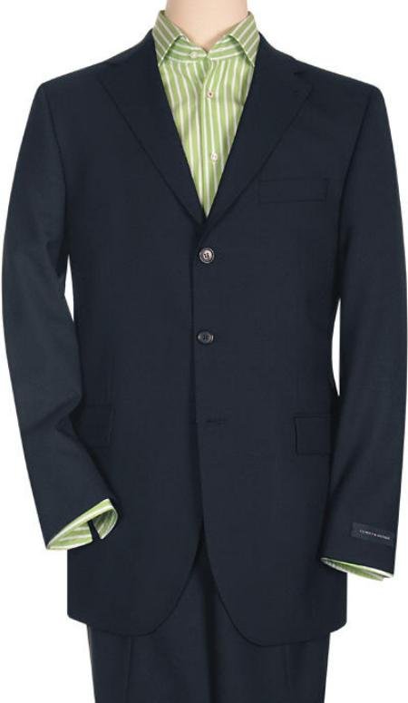 Men's Velvet Lanzini Dark Navy Super 150's Virgin Wool premeier quality italian fabric Design