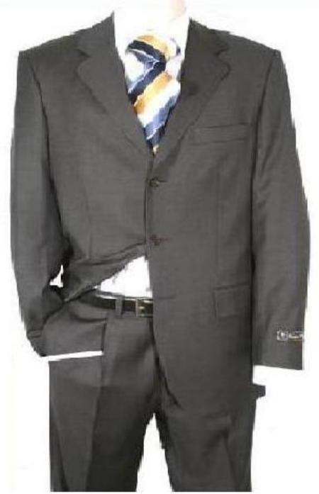 Dark Charcoal Gray Men's Single Breasted iscount Dress 2or3or4 Button Suit