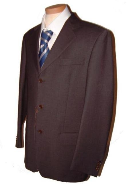 Dark CoCo Brown Men's Single Breasted Discount Dress 2or3or4 Button Suit.
