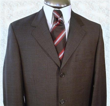 Dark Brown premeier quality italian fabric Super 120's Wool.