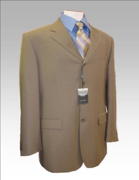 Dark Tan~Coffe~Taupe~Mocca Wool Blend 3 Button Suit