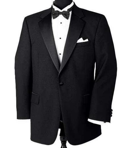 Super 150's Wool premeier quality italian fabric Design 1 Button Tuxedo jacket