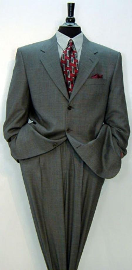 Luxrious High End premeier quality italian fabric Design Men's Umo 3-Button Super 150's Wool Solid