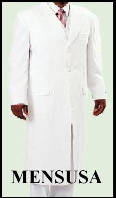 Super Long ~ Long Vested Snow White Fashion Long Zoot Suits