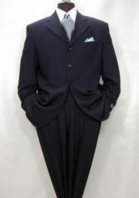 Darkest Navy Blue Wool 3 Buttons Style premeier quality italian fabric Men's Suits LIQUID NAVY BLUE