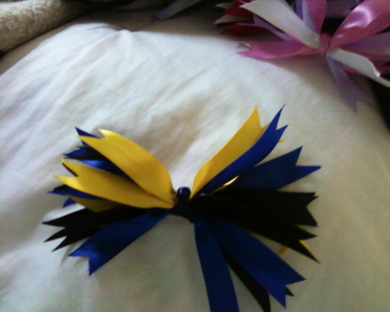 6 inch blue, yellow, and black